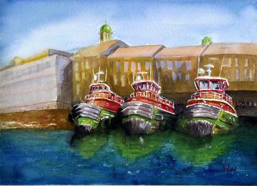 Print of Fine Art Boat Paintings by Brett Winn