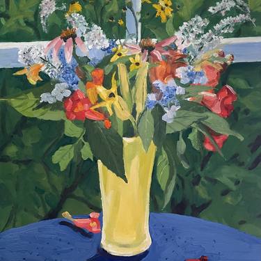 Original Expressionism Floral Paintings by Michele Riche