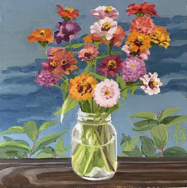 Original Floral Paintings by Michele Riche
