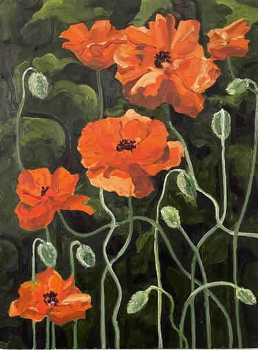 Original Floral Paintings by Michele Riche
