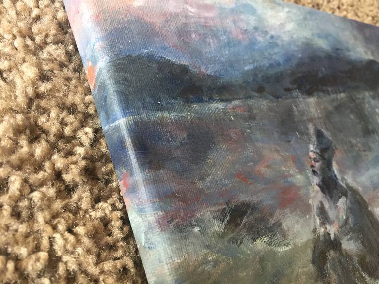 Original Expressionism Seascape Painting by Chenlu Zhu