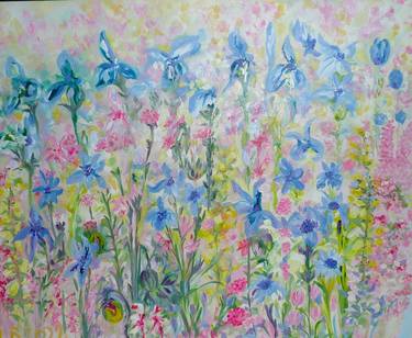 Original Impressionism Floral Paintings by Lesley Blackburn