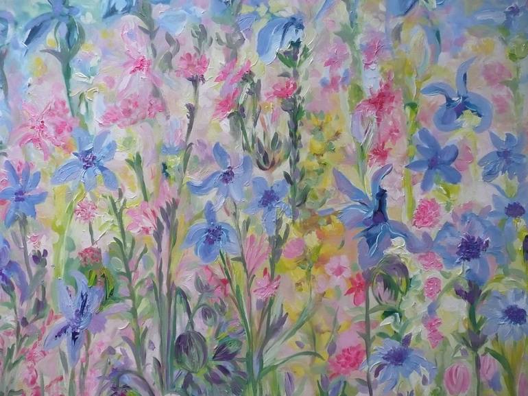 Original Impressionism Floral Painting by Lesley Blackburn