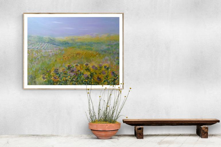 Original Impressionism Landscape Painting by Lesley Blackburn