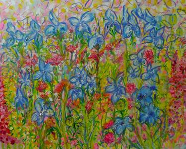 Original Impressionism Floral Paintings by Lesley Blackburn