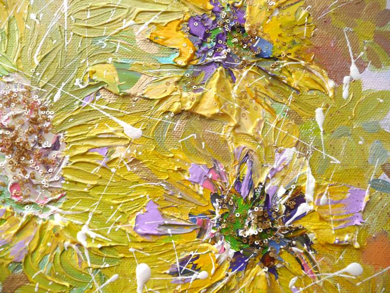 Original Impressionism Floral Painting by Lesley Blackburn