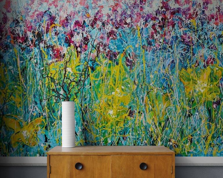 Original Other Floral Painting by Lesley Blackburn