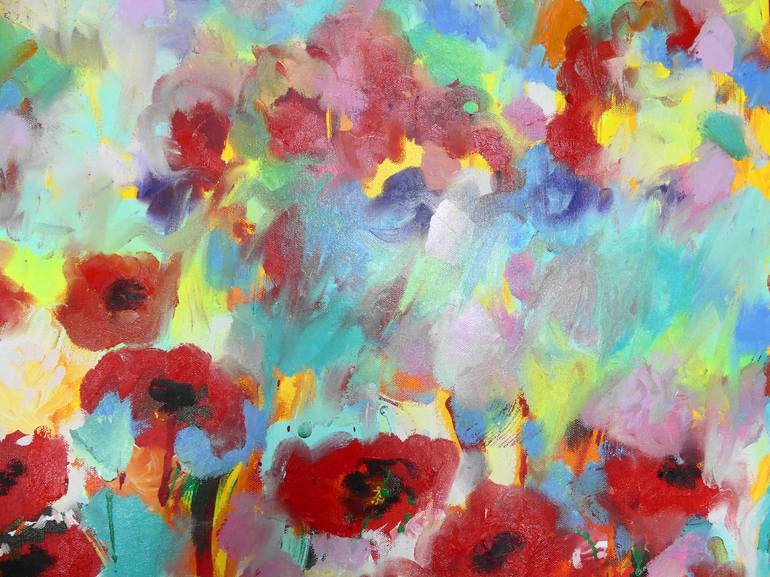 Original Impressionism Floral Painting by Lesley Blackburn