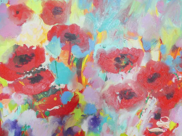 Original Impressionism Floral Painting by Lesley Blackburn