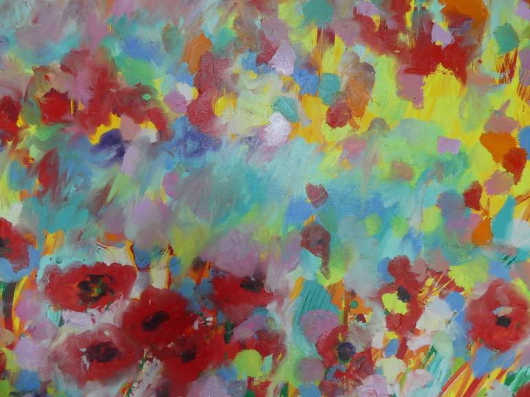 Original Impressionism Floral Painting by Lesley Blackburn