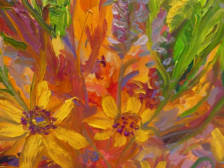 Original Impressionism Floral Painting by Lesley Blackburn