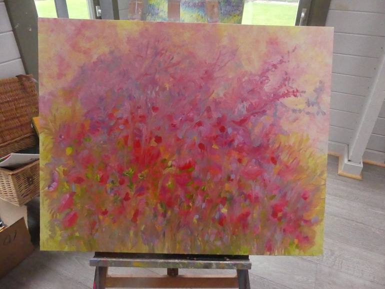 Original Impressionism Floral Painting by Lesley Blackburn