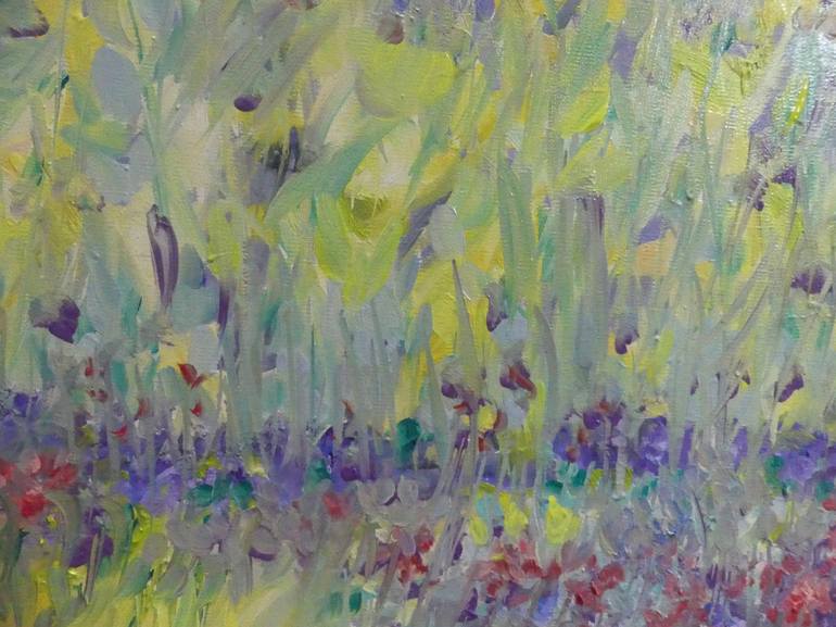 Original Impressionism Seasons Painting by Lesley Blackburn