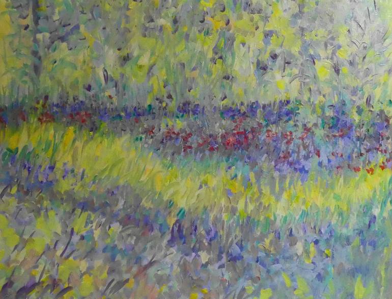 Original Impressionism Seasons Painting by Lesley Blackburn