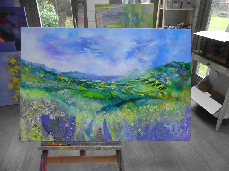 Original Impressionism Landscape Painting by Lesley Blackburn