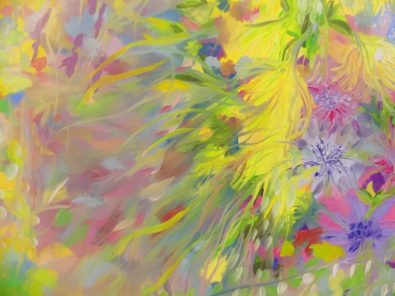 Original Impressionism Floral Painting by Lesley Blackburn