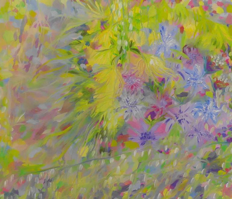 Original Impressionism Floral Painting by Lesley Blackburn