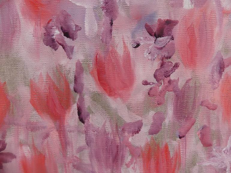 Original Impressionism Floral Painting by Lesley Blackburn