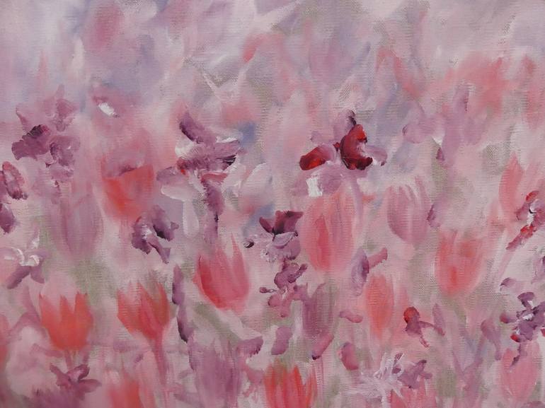 Original Impressionism Floral Painting by Lesley Blackburn