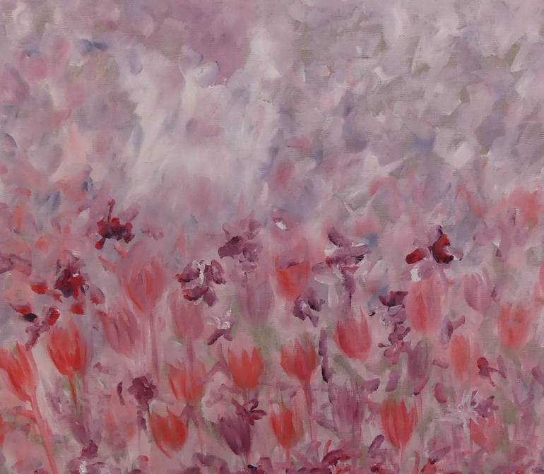 Original Impressionism Floral Painting by Lesley Blackburn