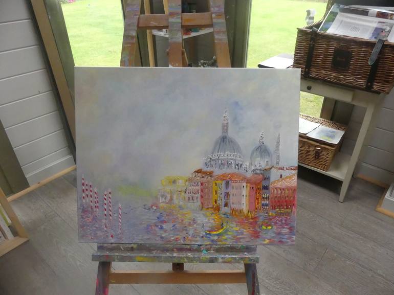 Original Architecture Painting by Lesley Blackburn