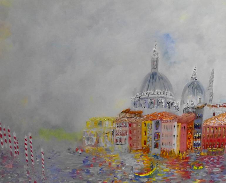 Original Impressionism Architecture Painting by Lesley Blackburn