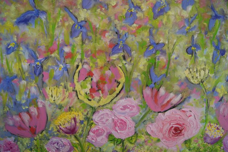 Original Impressionism Floral Painting by Lesley Blackburn