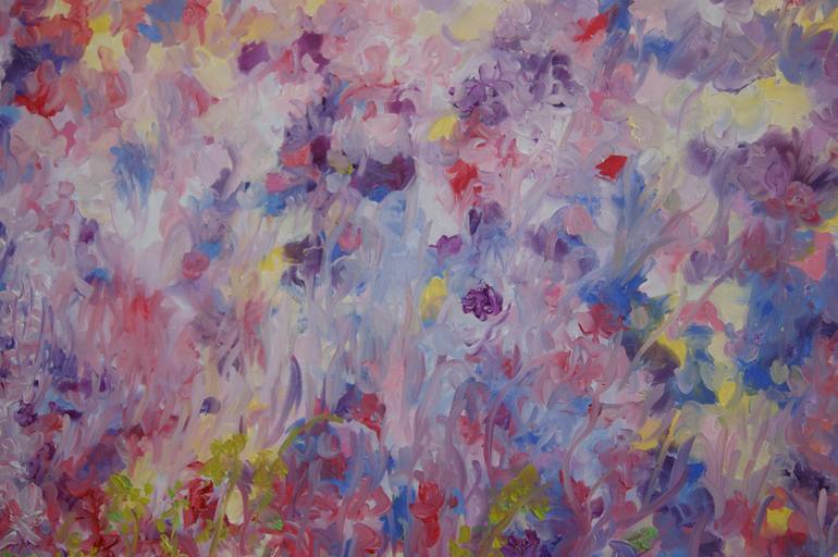 Original Impressionism Floral Painting by Lesley Blackburn