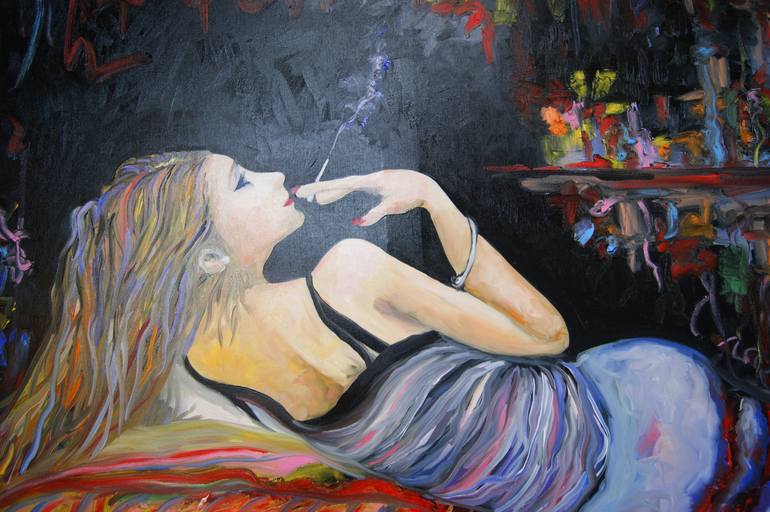 Original Erotic Painting by Lesley Blackburn