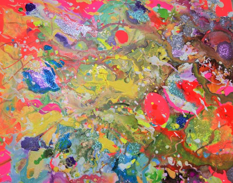 Original Abstract Painting by Lesley Blackburn