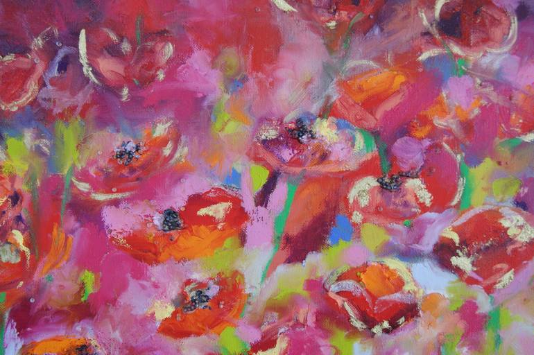 Original Floral Painting by Lesley Blackburn