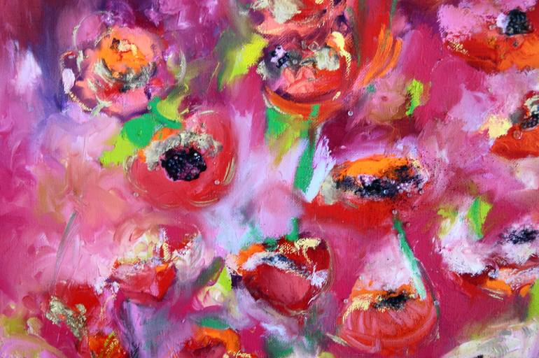 Original Floral Painting by Lesley Blackburn