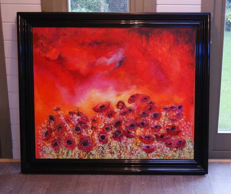 Original Impressionism Floral Painting by Lesley Blackburn