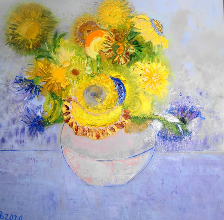 Original Floral Painting by Lesley Blackburn