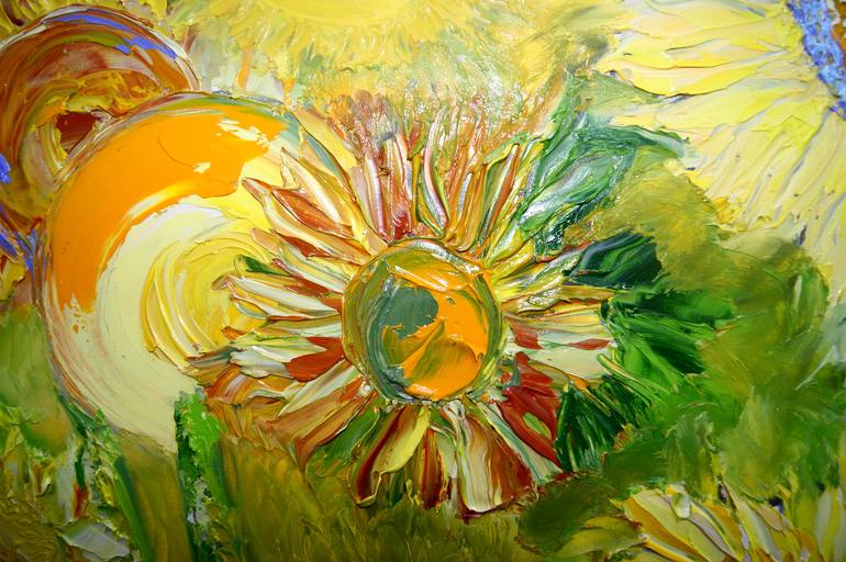 Original Impressionism Floral Painting by Lesley Blackburn