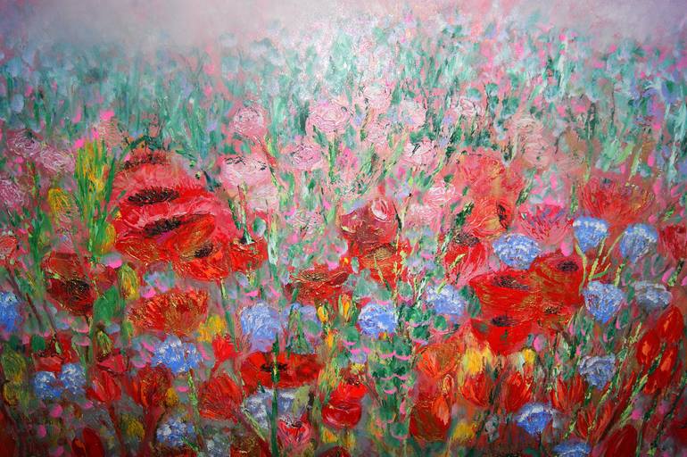 Original Floral Painting by Lesley Blackburn