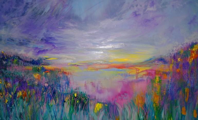 Original Impressionism Landscape Painting by Lesley Blackburn