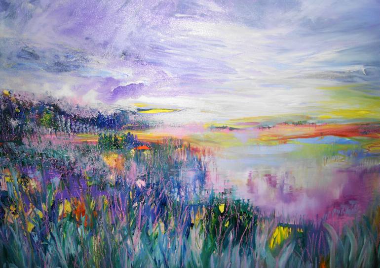 Original Impressionism Landscape Painting by Lesley Blackburn