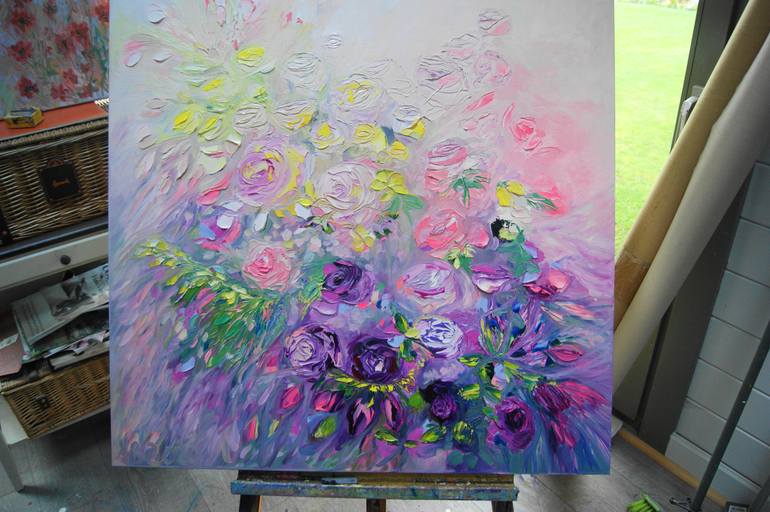 Original Floral Painting by Lesley Blackburn