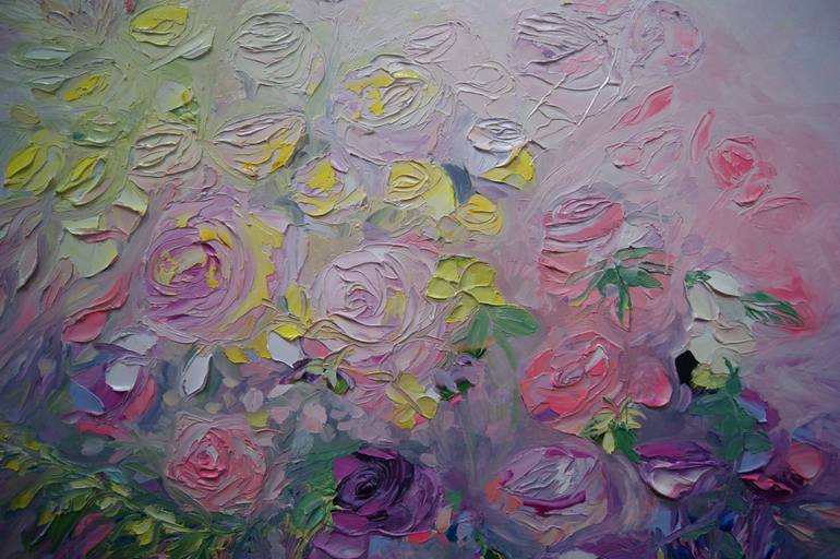 Original Floral Painting by Lesley Blackburn