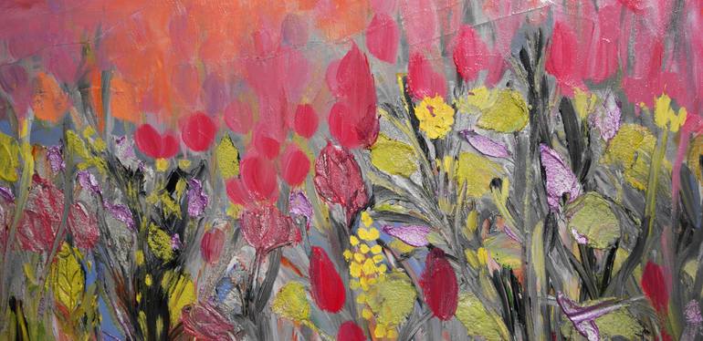 Original Floral Painting by Lesley Blackburn