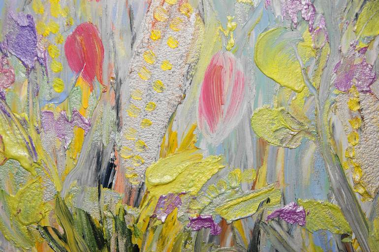 Original Impressionism Floral Painting by Lesley Blackburn