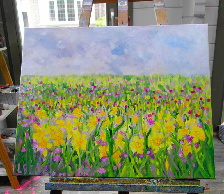 Original Floral Painting by Lesley Blackburn