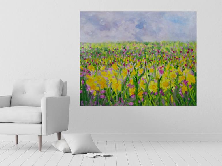 Original Floral Painting by Lesley Blackburn