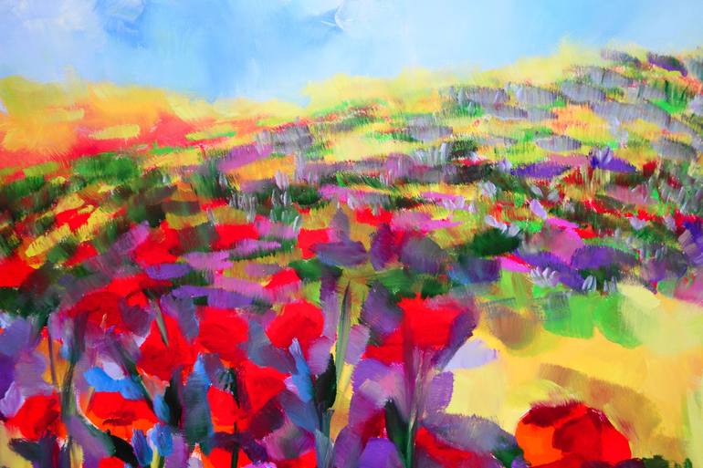 Original Floral Painting by Lesley Blackburn