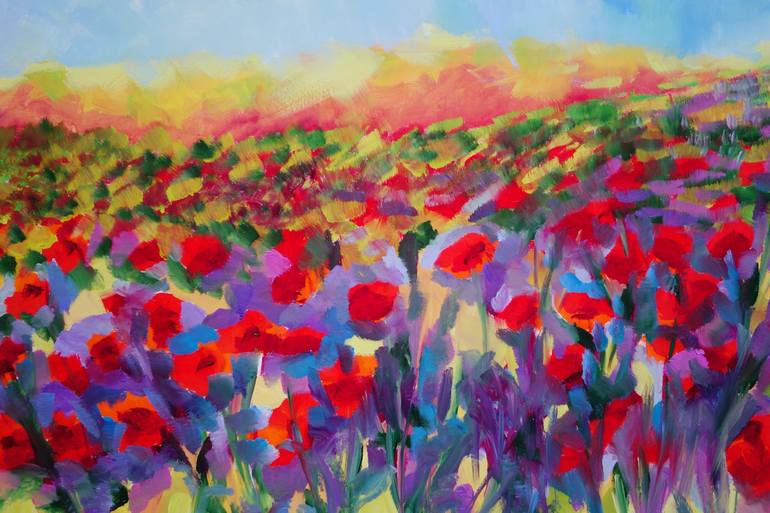 Original Floral Painting by Lesley Blackburn