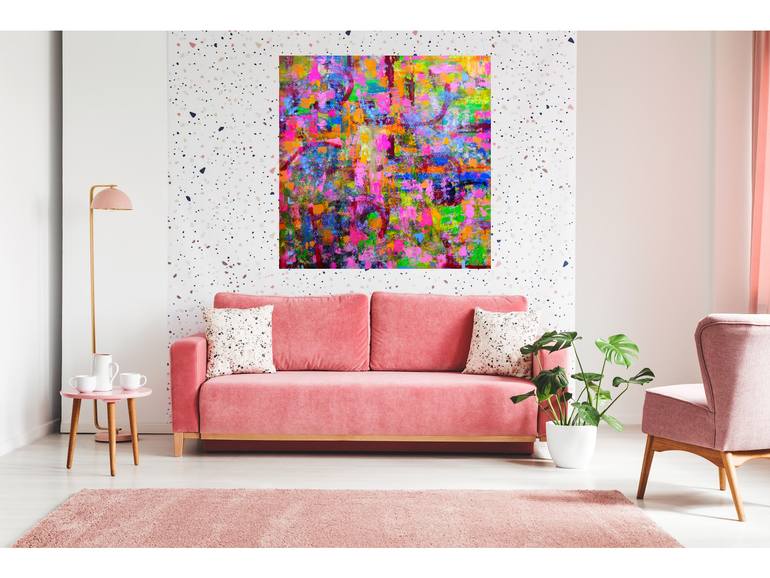 Original Abstract Painting by Lesley Blackburn