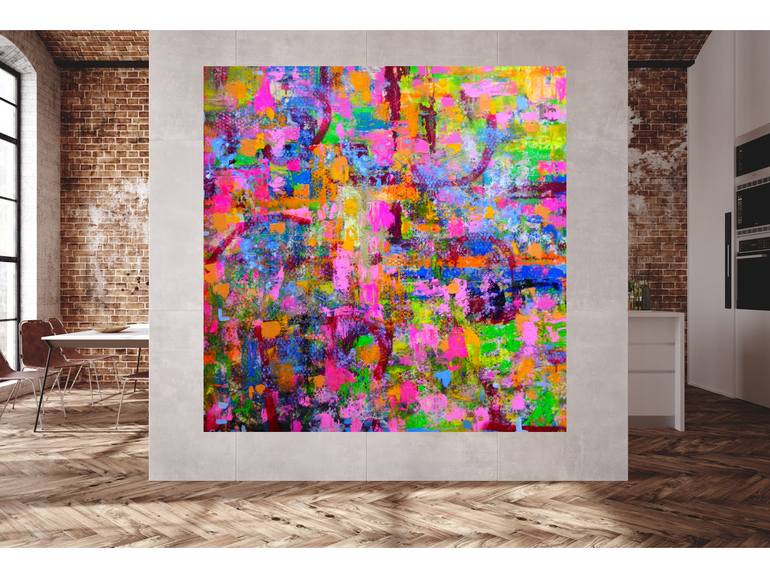 Original Abstract Painting by Lesley Blackburn