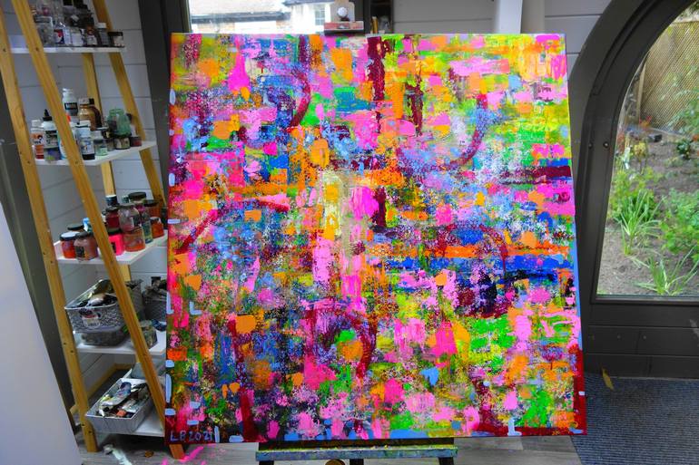 Original Abstract Painting by Lesley Blackburn