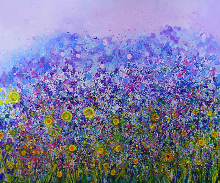 Original Impressionism Floral Painting by Lesley Blackburn